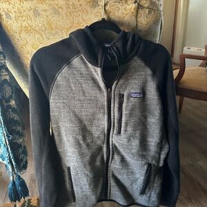 Patagonia Better Sweater Full Zip Hoodie Gray Black Fleece Jacket